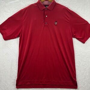 FootJoy Golf Polo Mens XL Red Performance AGM 2019 Platinum Award 1903 Logo